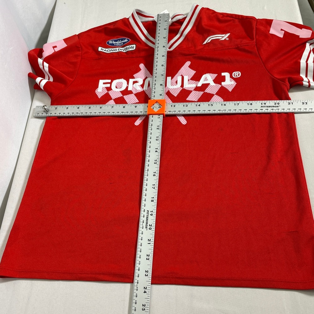 Formula 1 F1 Racing Division Hybrid Apparel Red Pit Crew Jersey Women's MEDIUM - Picture 12 of 12